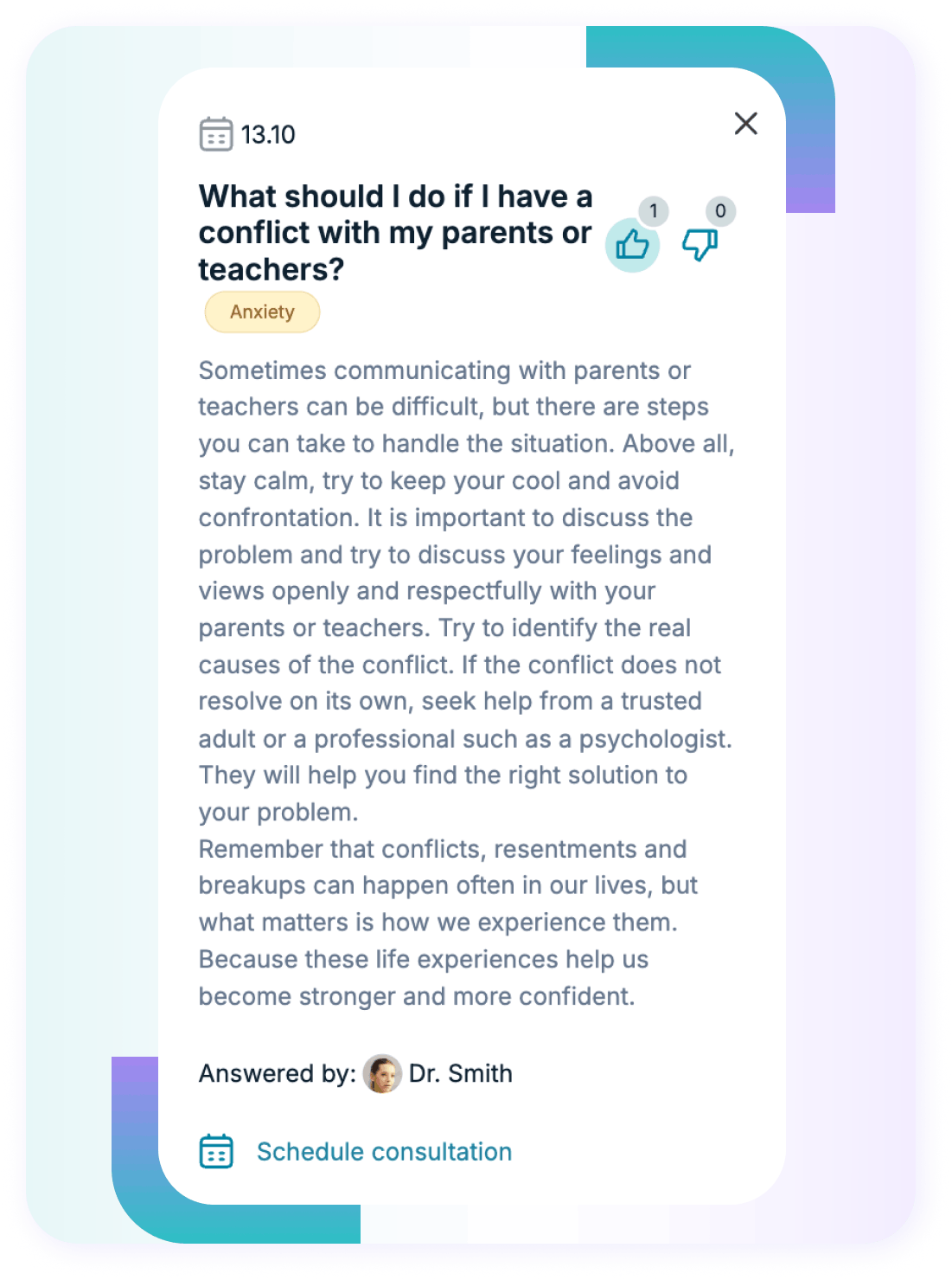 My Q&A question example